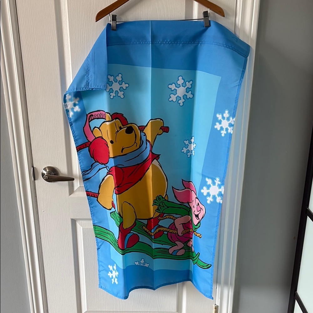 Winnie the Pooh and Piglet Blue Tapestry